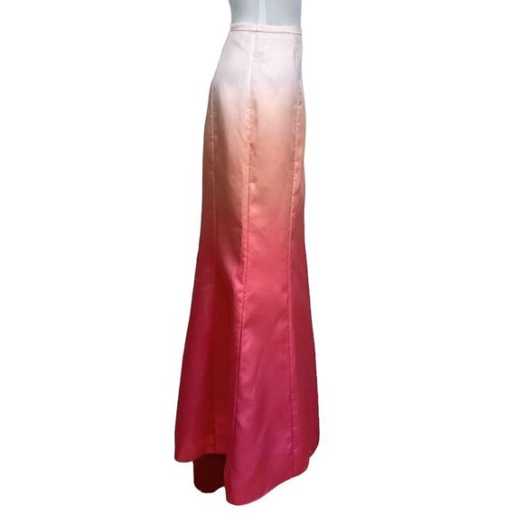 PERRY ELLIS PINK OMBRE HIGH RISE SIREN PRINCESS SKIRT - 8 - Picture 3 of 10